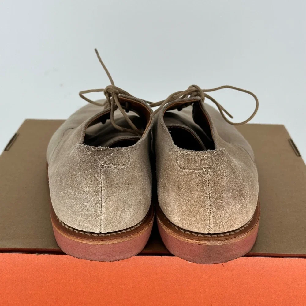 Allen Edmonds Nomad Boone Buck Suede Leather Derby Lace Up Shoes Vibram Men 9.5